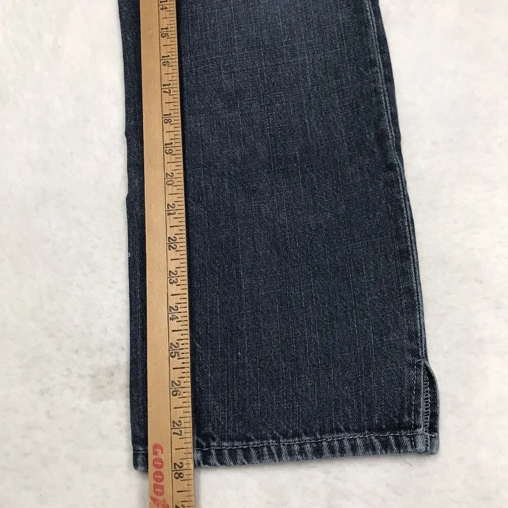 TRUE RELIGION Slim Fit Jeans Men 32x28 Dark Wash Flap Pocket USA Made